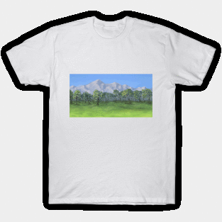 Nature Landscape Pixel Art T-Shirt